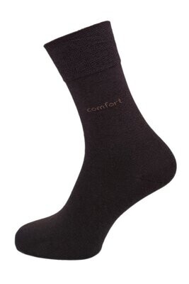 Socken mit Komfortbund "ohne Gummi" - braun - 2er Pack