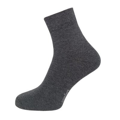 Kurzschaft-Socken Komfortbund "ohne Gummi" - anthrazit - 2er Pack