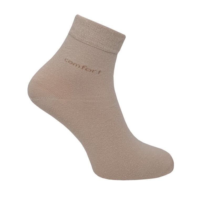 Kurzschaft-Socken Komfortbund "ohne Gummi" - beige - 2er Pack