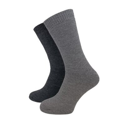 ESKIMO-Socken Vollfrottee - grau und anthrazit - 2er Pack
