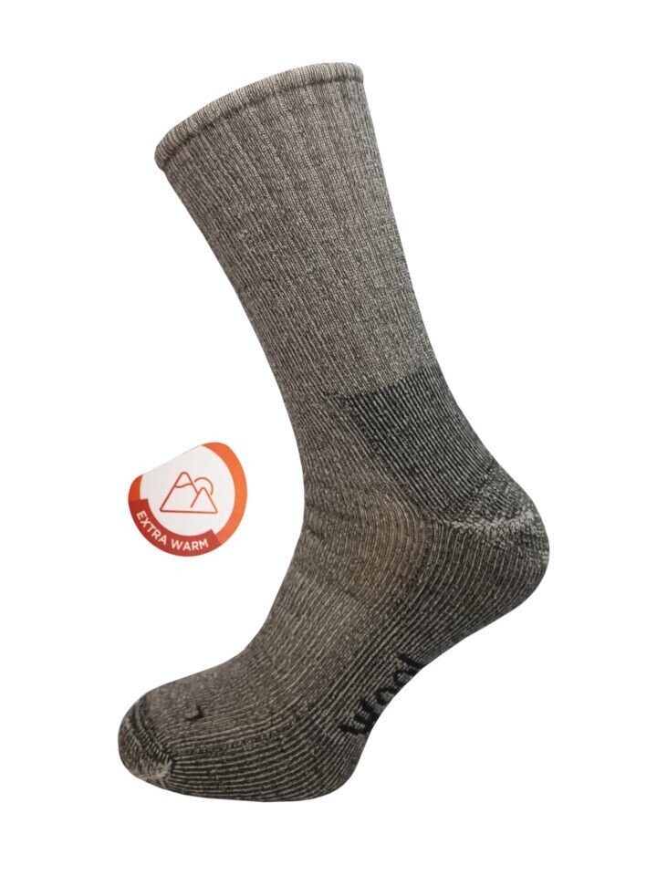 Extra warme Outdoor-Socken - 82% Wolle - Gr. 31-34 – 1 Paar