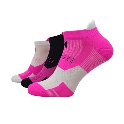 XTREME Fitness-Sneaker - Gr. 345/38 - pink/schwarz/weiß - 3er Pack