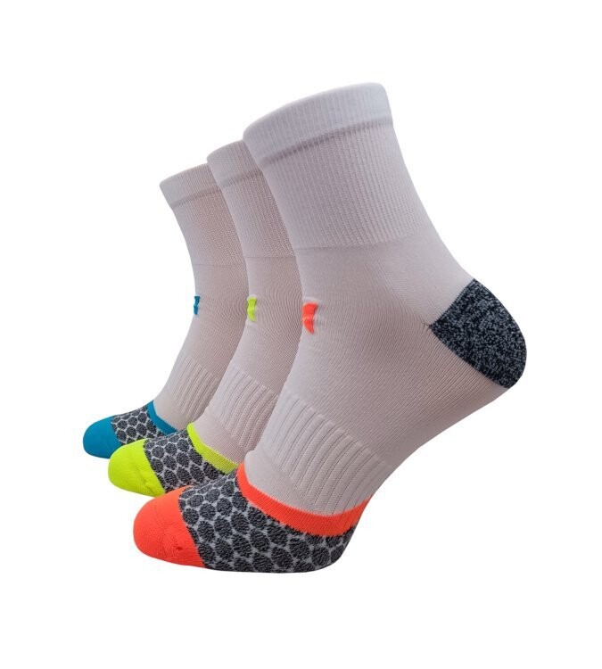 XTREME Running-Socks - weiß-neon - Gr. 45/47 - 3er Pack