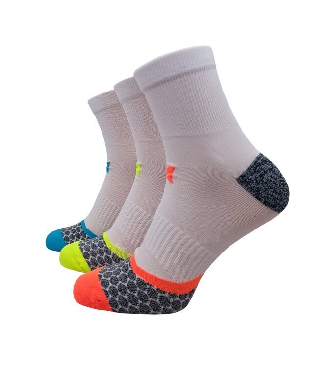 XTREME Running-Socks - weiß-neon - Gr. 35/38 - 3er Pack