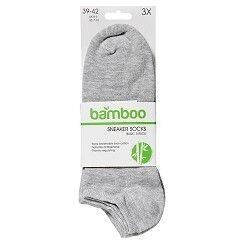 Sneaker aus Bambus-Viskose - grau-meliert - 3er Pack
