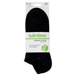Sneaker aus Bambus-Viskose - schwarz - 3er Pack