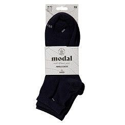 Kurzschaft-Socken aus weichem Modal – marine - 3er Pack