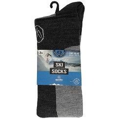 Skisocke - mit Wolle - 2 Paar Skisocke - mit Wolle - 2 Paar