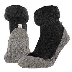 Hüttenschuhe mit Wolle - innen aufgerauht - 1 Paar