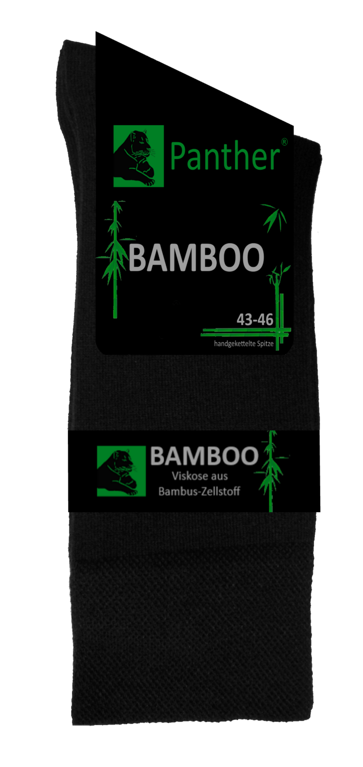 Socken aus Bambus-Viskose - schwarz - 2er Pack