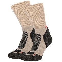 Sport-Funktions-Socken mit MERINO-Wolle - XTREME-SPORT-SYSTEM - beige - 2er Pack