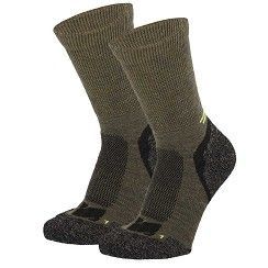 Sport-Funktions-Socken mit MERINO-Wolle - XTREME-SPORT-SYSTEM - oliv  - 2er Pack