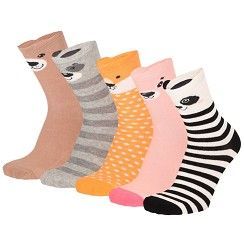 Kinder Socke Gr. 23-34 - Tierchen - 5 Paar