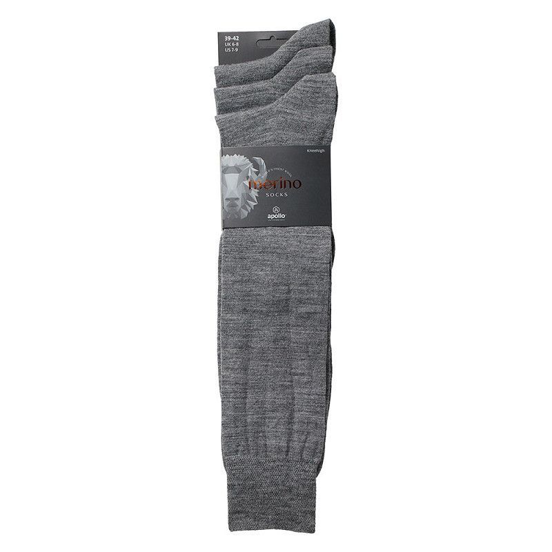 Feine Business-Kniestrümpfe aus Merino-Wolle – grau - Gr. 43/46 - 3er Pack Feine Business-Kniestrümpfe aus Merino-Wolle – grau - Gr. 43/46 - 3er Pack