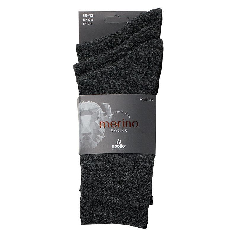 Feine Business-Strümpfe aus Merino-Wolle mit Komfortbund–  anthra - 3er Pack Feine Business-Strümpfe aus Merino-Wolle mit Komfortbund–  anthra - 3er Pack
