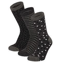 Vollfrottee-Socken mit Muster – anthra/grau - 3er Pack Vollfrottee-Socken mit Muster – anthra/grau - 3er Pack