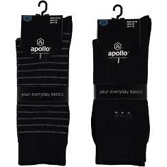 Herren-Socke Motiv - Gr. 40-46 - schwarz - 3er Pack Herren-Socke Motiv - Gr. 40-46 - schwarz - 3er Pack