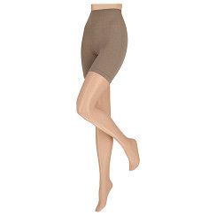 Radlerhose mit Rippenmuster - Gr. 36-46 - schwarz oder taupe Radlerhose mit Rippenmuster - Gr. 36-46 - schwarz oder taupe