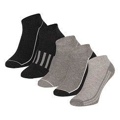 Sneaker  - schwarz/grau - 5er Pack