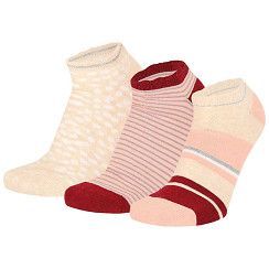 Sneaker mit Rüschenrand und Glitzer - rosé/beige - 3er Pack Sneaker mit Rüschenrand und Glitzer - rosé/beige - 3er Pack