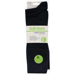Bambus Komfortbund-Socken  - Gr. 35-50 - marineblau - 3er Pack