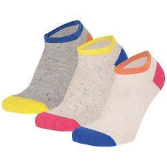 Kinder-Sneaker Gr. 23-38 - gelb/rosa/blau - 3 Paar Kinder-Sneaker Gr. 23-38 - gelb/rosa/blau - 3 Paar