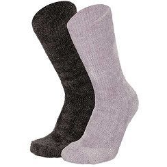 Damen Chenille-Socken - lila/anthra - 2er Pack Damen Chenille-Socken - lila/anthra - 2er Pack