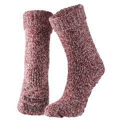 ABS-Woll-Socken - 47% Wolle - dunkelrot - Gr. 35-42 - 1 Paar