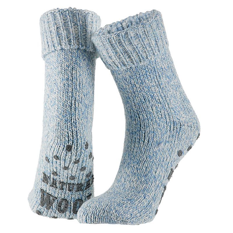 ABS-Woll-Socken - 47% Wolle - hellblau - Gr. 39-42 - 1 Paar ABS-Woll-Socken - 47% Wolle - hellblau - Gr. 39-42 - 1 Paar