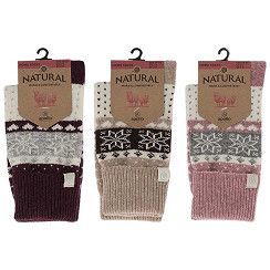 Damen Woll-Socke - 48% Wolle - 3 Farben zur Wahl - 1 Paar