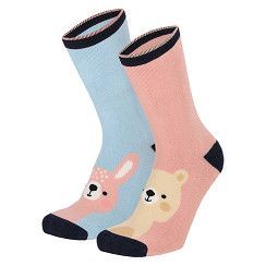 Kinder ABS Vollfrottee-Socken - Gr. 23-38- hellblau/rosa - 2er Pack Kinder ABS Vollfrottee-Socken - Gr. 23-38- hellblau/rosa - 2er Pack