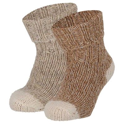 Baby Woll-Söckchen - beige - Newborn bis Gr. 23/26 - 2 Paar Baby Woll-Söckchen - beige - Newborn bis Gr. 23/26 - 2 Paar
