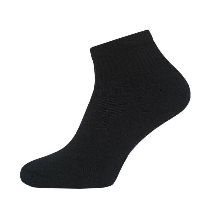 Kurze Frotteesocken ohne Naht - schwarz - 2er Pack