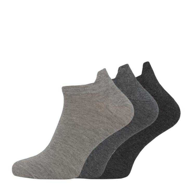 Sneaker ohne Naht mit erhöhter Ferse - Grautöne - 3er Pack