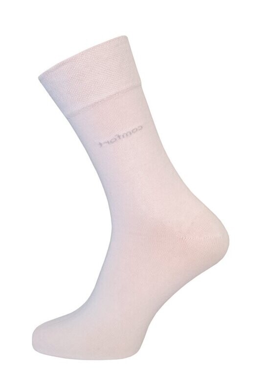 Socken mit Komfortbund Socken mit Komfortbund "ohne Gummi" - weiß - 2er Pack