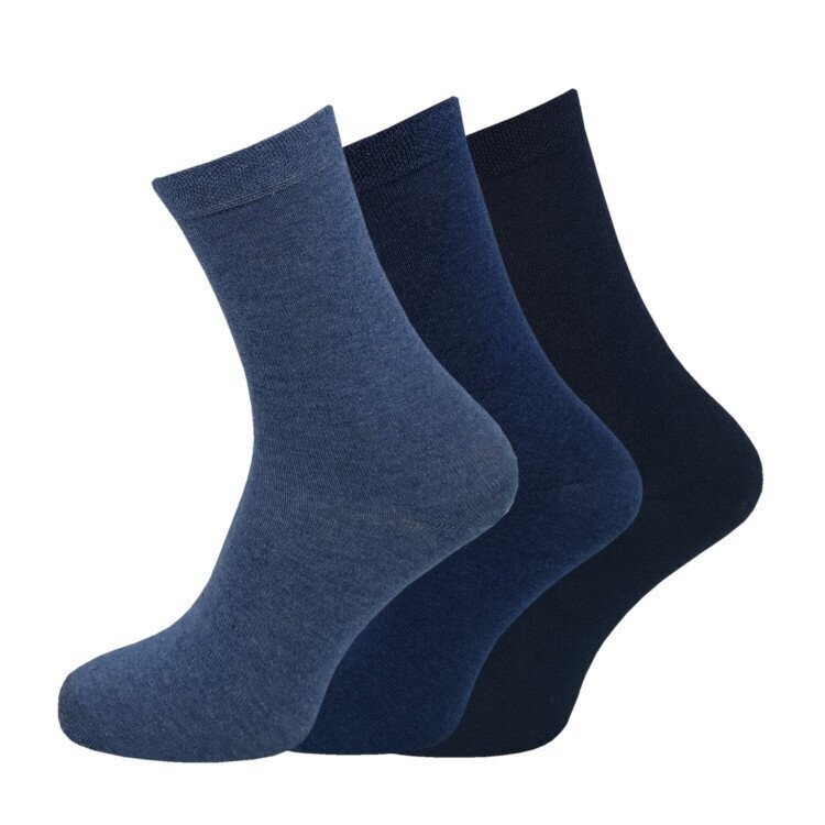 Business-Socken ohne Naht - Jeanstöne - 3er Pack