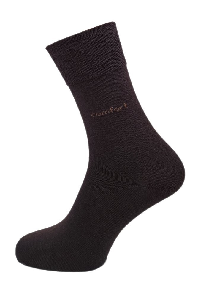 Socken mit Komfortbund Socken mit Komfortbund "ohne Gummi" - braun - 2er Pack
