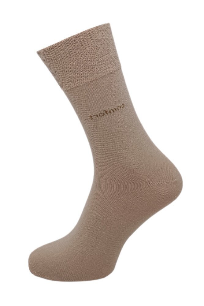 Socken mit Komfortbund Socken mit Komfortbund "ohne Gummi" - Gr. 47/49 - beige - 2er Pack