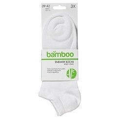 Sneaker aus Bambus-Viskose - weiß - 3er Pack