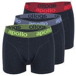 Boxershorts - marine mit farbigem Bund - 3er Pack Boxershorts - marine mit farbigem Bund - 3er Pack