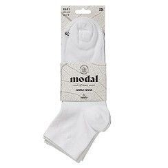 Kurzschaft-Socken aus weichem Modal – weiß - 3er Pack Kurzschaft-Socken aus weichem Modal – weiß - 3er Pack