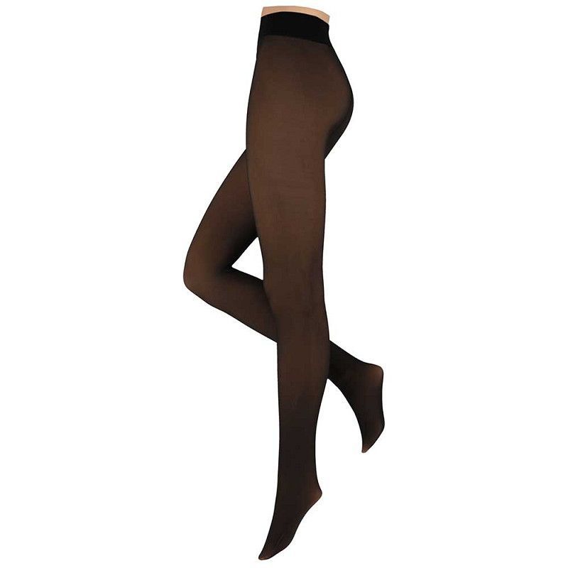 gefütterte Winter-Strumpfhose - Optik Feinstrumpfhose - coffee - 1 Stück