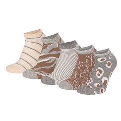 Sneaker Leo - beige/grau - 5er Pack