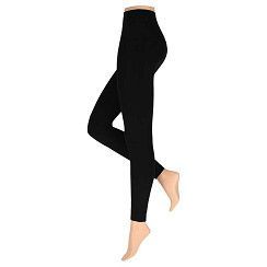 dick gefütterte Lounge-Legging - Gr. S-XXL - schwarz
