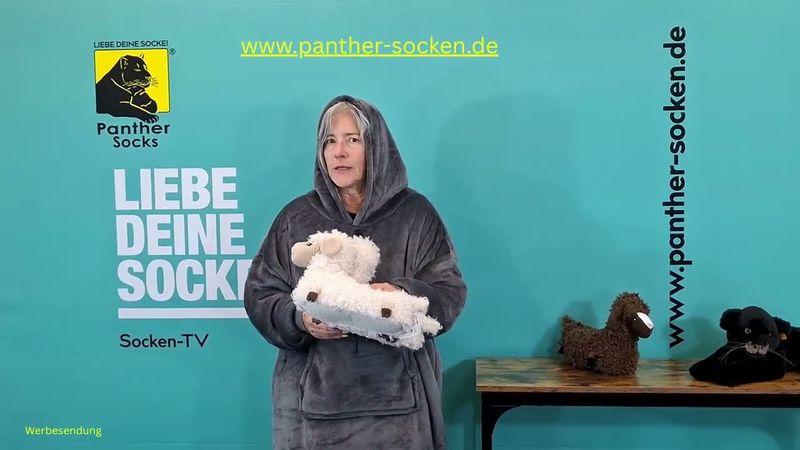 Hausschuhe SCHÄFCHEN - Gr. 37-42 - ecru oder braun