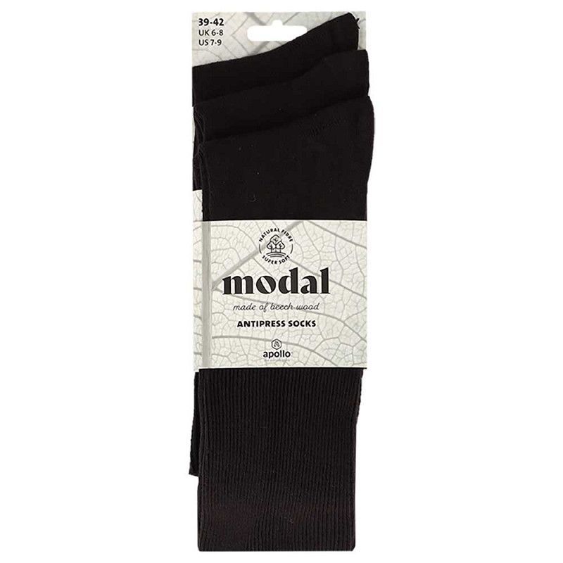 Komfortbund-Socken aus weichem Modal – dunkelbraun - 3er Pack Komfortbund-Socken aus weichem Modal – dunkelbraun - 3er Pack