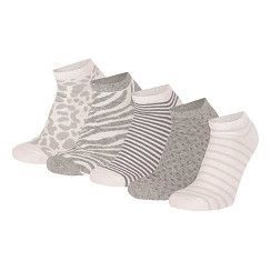 Sneaker weiß/grau - 5er Pack