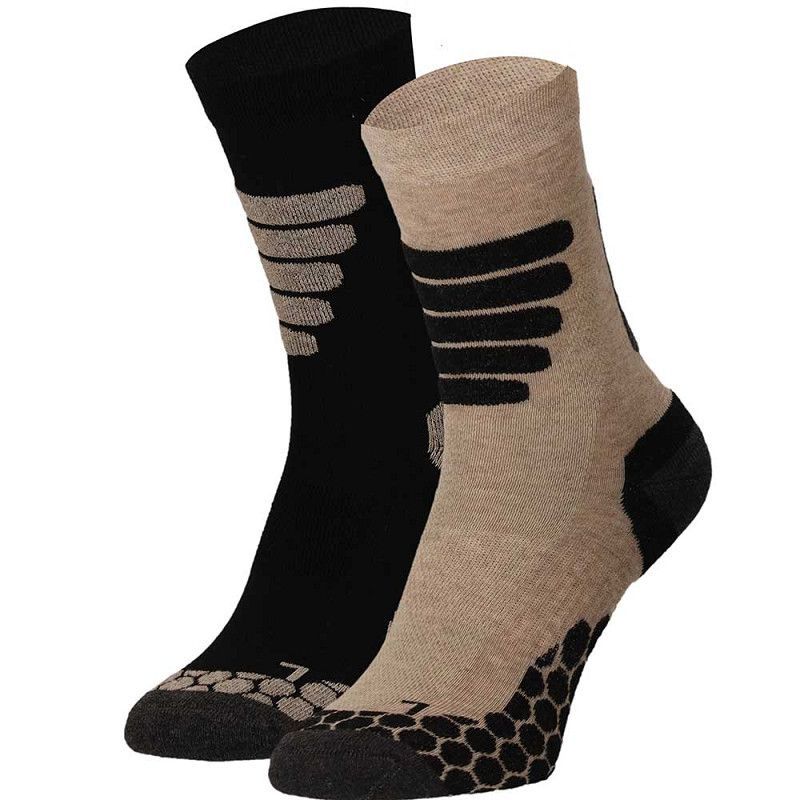 Walking-Funktionssocken - beige/anthra - Gr. 42/45 - 2er Pack Walking-Funktionssocken - beige/anthra - Gr. 42/45 - 2er Pack