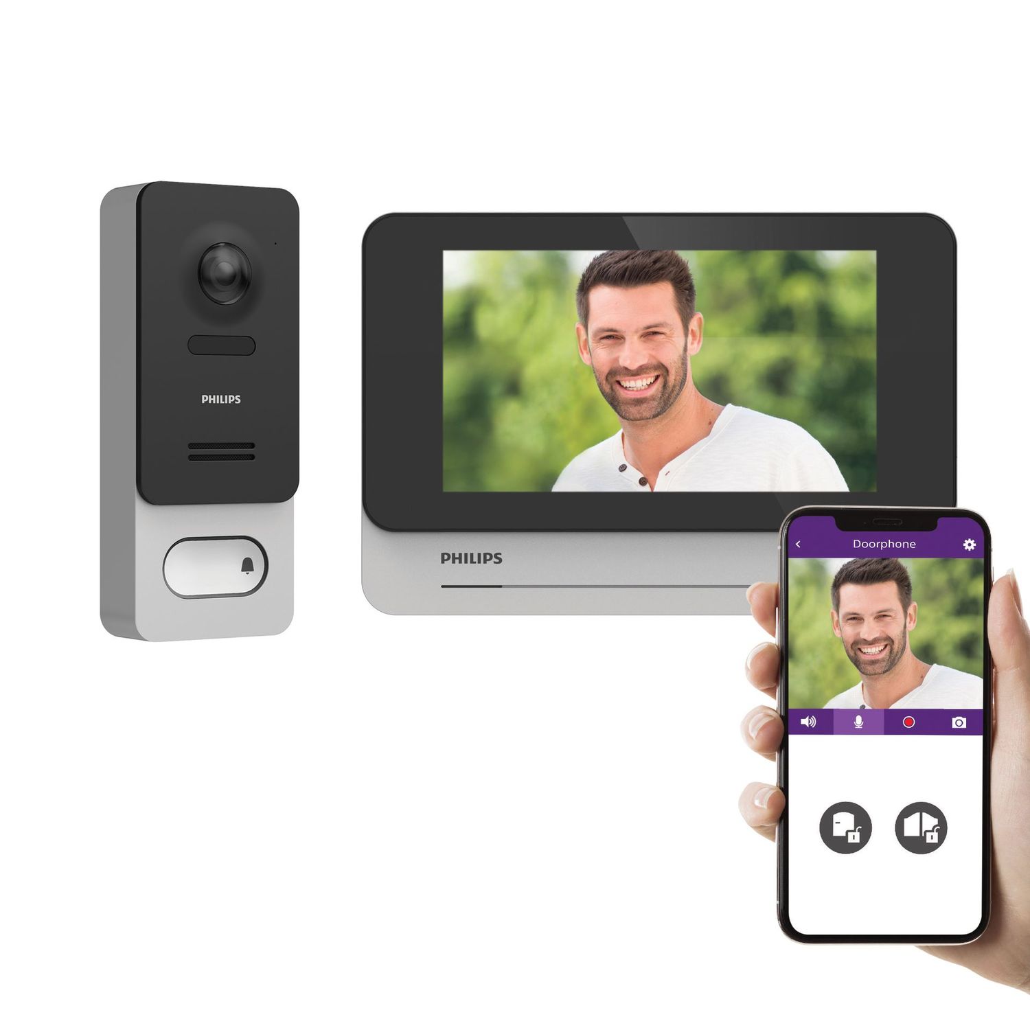 WelcomeEye Wireless
Videocitofono 7” touch screen di alta gamma
senza fili connesso