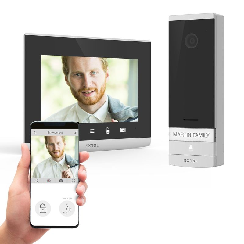EXTEL 
CONNECT 2
VIDEOCITOFONO 7"
CONNESSO ALLO SMARTPHONE